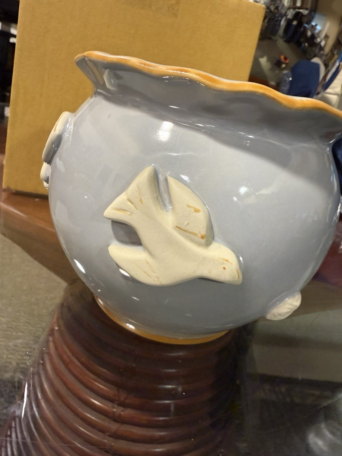 Carmel Ceramica Cat Treat Jar New In Box Buy In Bulk And Save!