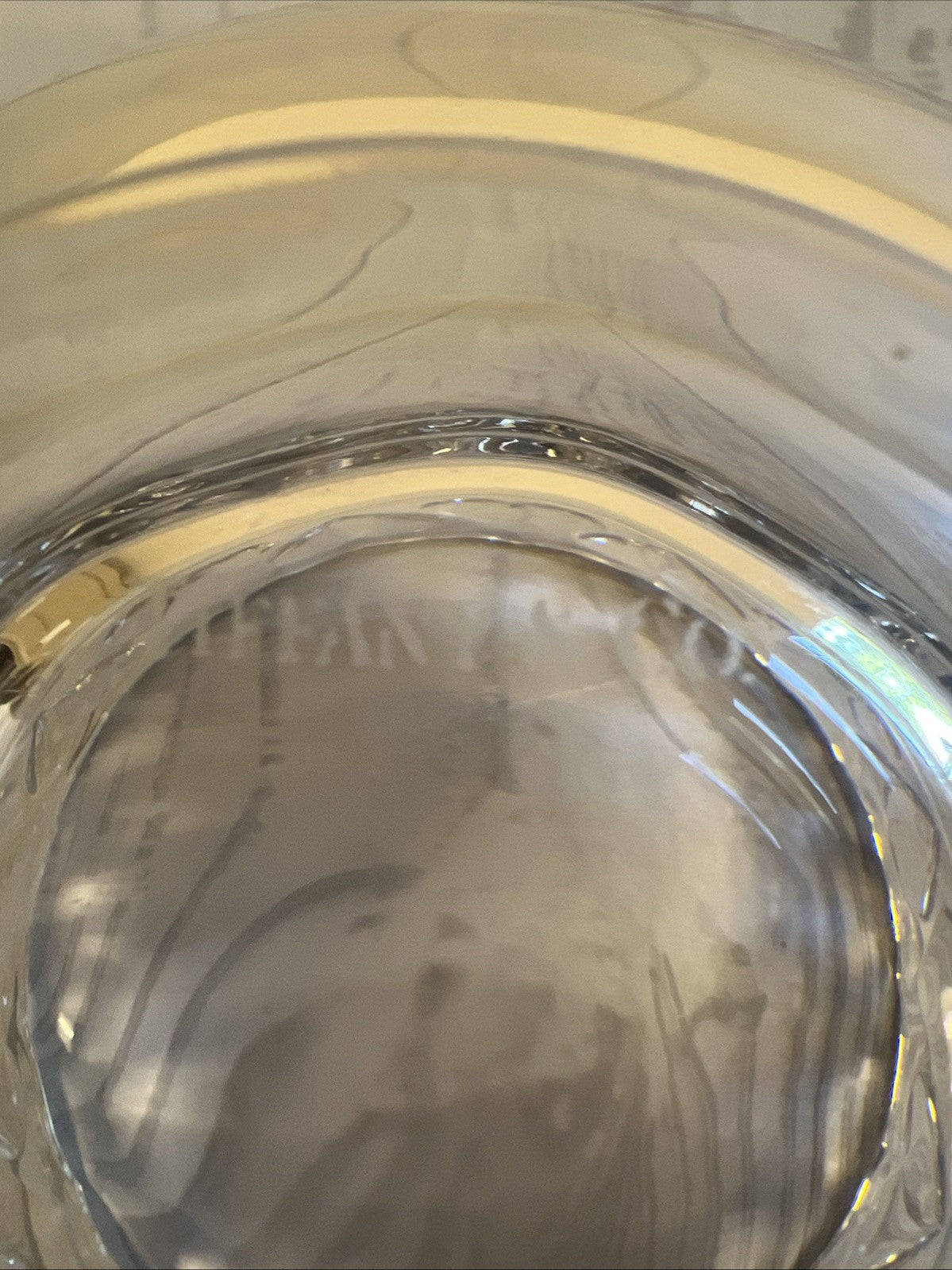 TIFFANY & Co. Clear Glass 5" Heart Rim Bowl Germany