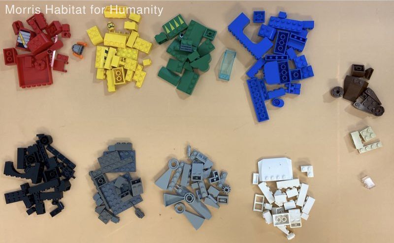 LEGO 1 lbs Lot Assorted Building Bricks for Replacements 