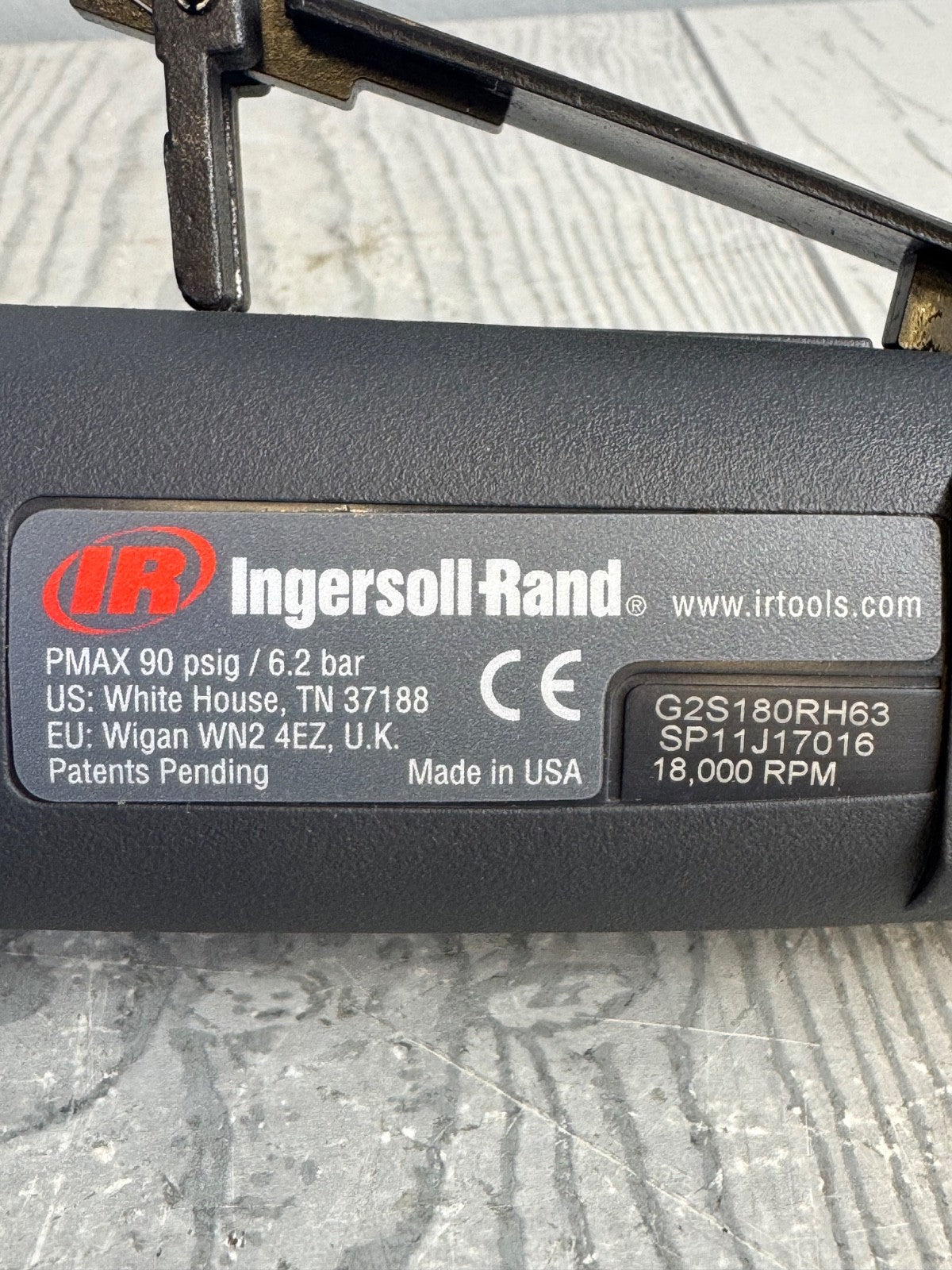 Unused Ingersoll Rand G2X180RH63 G2 Series 9" Horizontal Grinder- 18,000 rpm