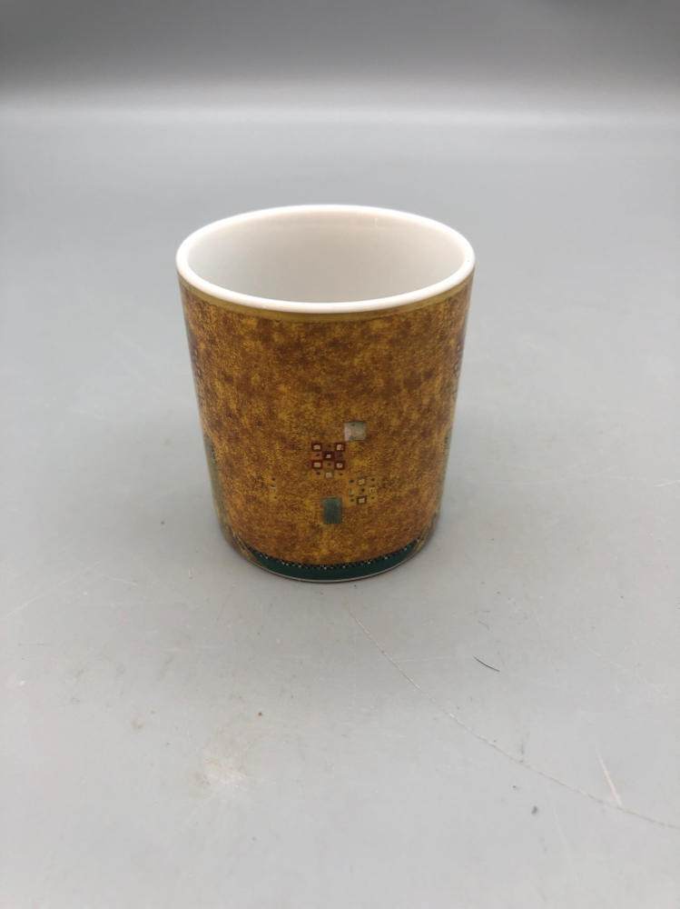 3 Piece Set of Goebel-Artis Orbis Goebel Espresso Cup, Saucer, and Candle Holder
