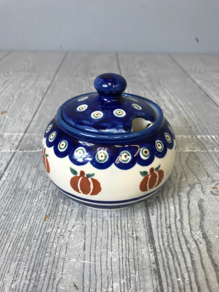 Polish Boleslawiec Pottery Pair of Bowls Cobalt Blue, Sage Green, & Ferrous Red