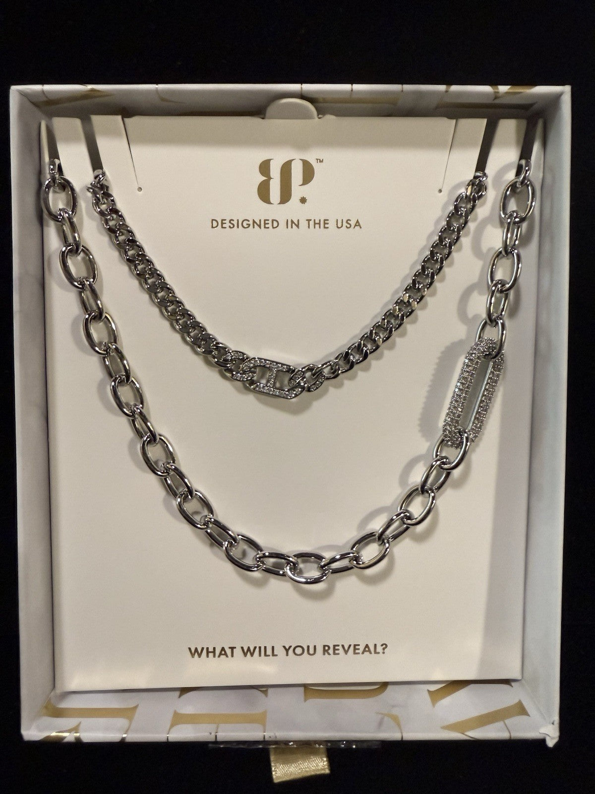 Luxe Layers Necklace By Bomb Party Summer 2025 Silver Color