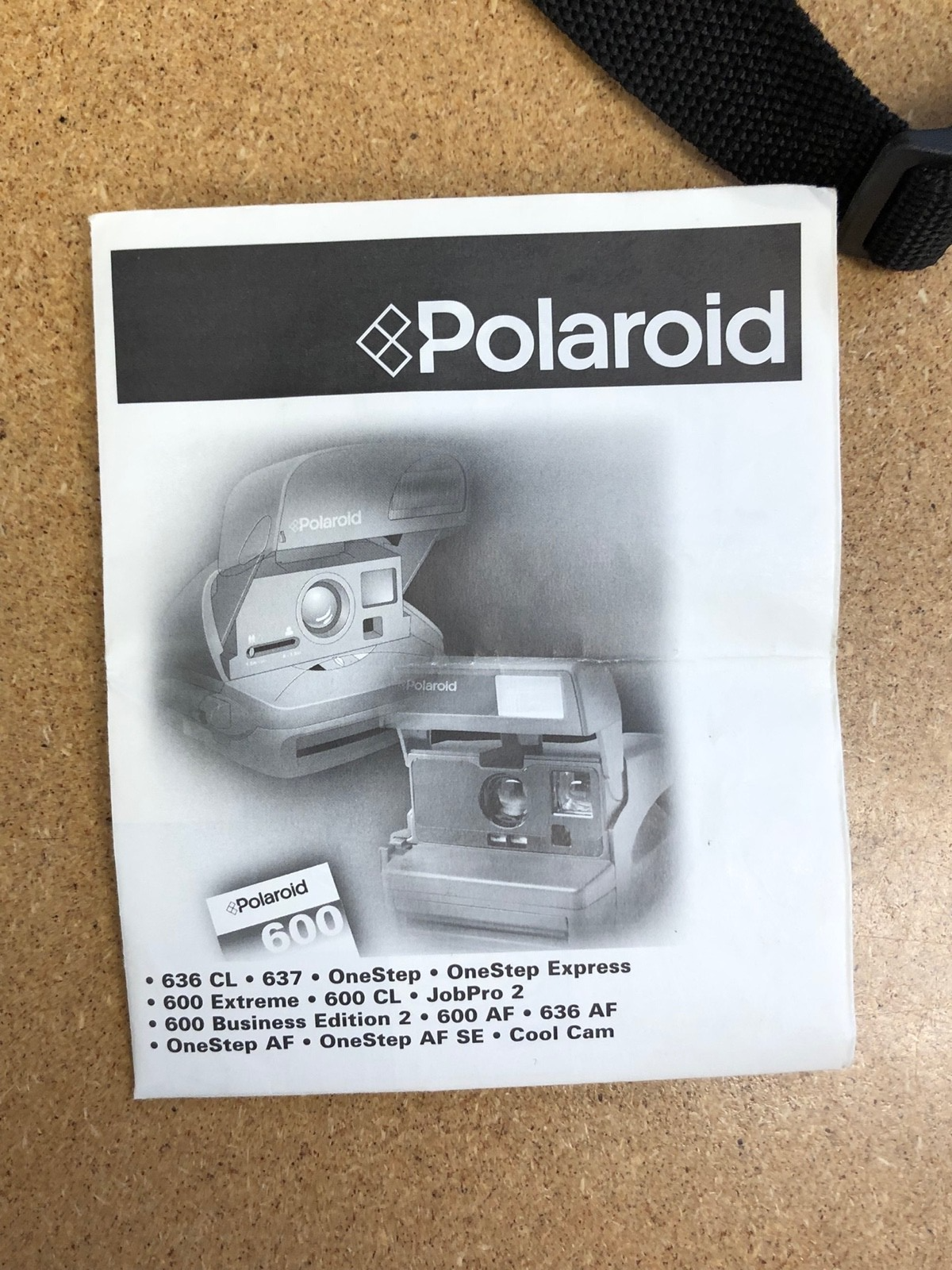 OLAROID 600 EXPRESS AUTOFOCUS BLUE & BLACK INSTANT FILM CAMERA - NOT TESTED