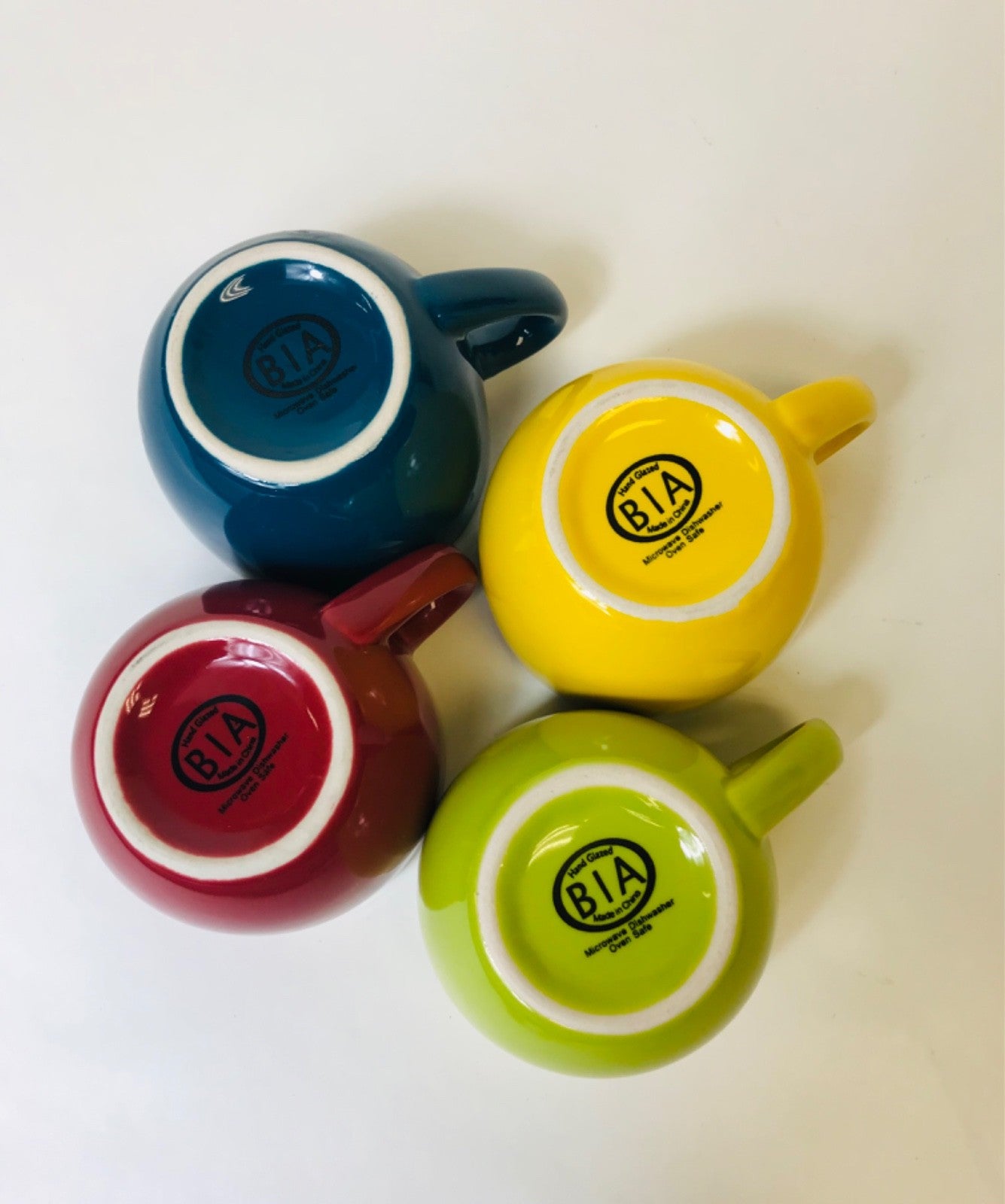 Set of 4 BIA brand Cappuccino/ Espresso cups with Matching Saucers