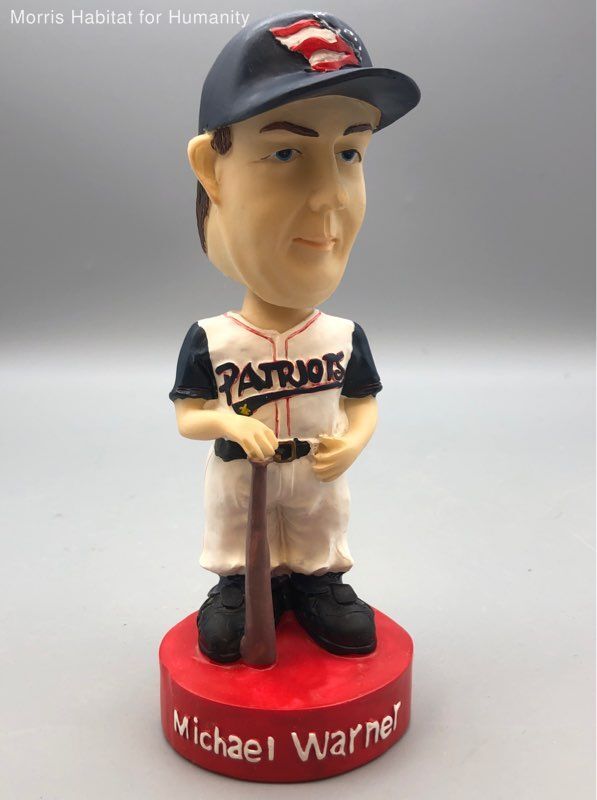 MICHAEL WARNER #8 Bobblehead Somerset Patriots Minor league baseball player