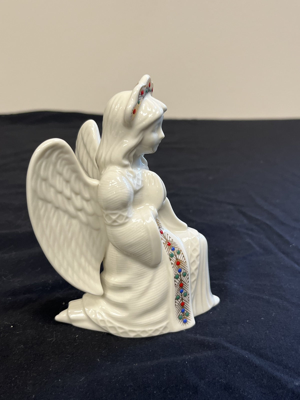 Vintage Lenox China Jewels Collection Nativity Kneeling Angel Figurine