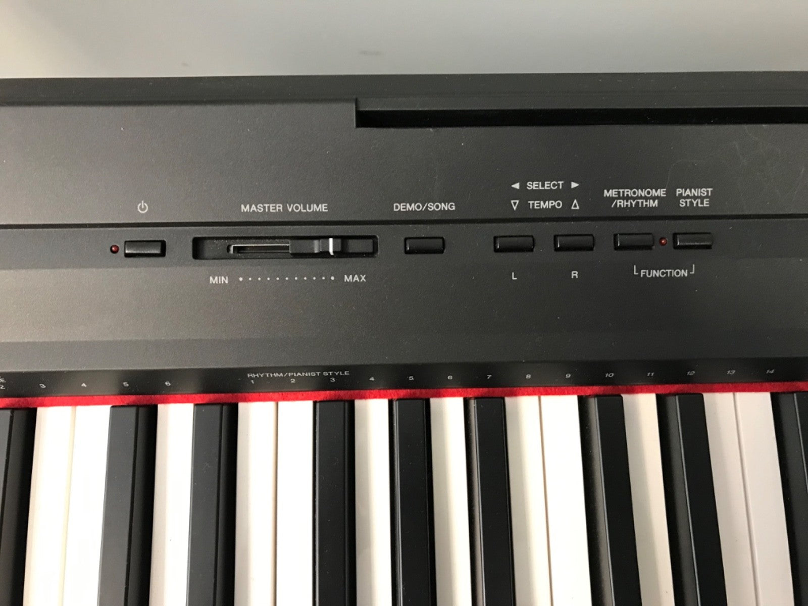 YAMAHA P-80 Black Electronic Piano Keyboard with Stand- 88 Keys- Pedal and Cable