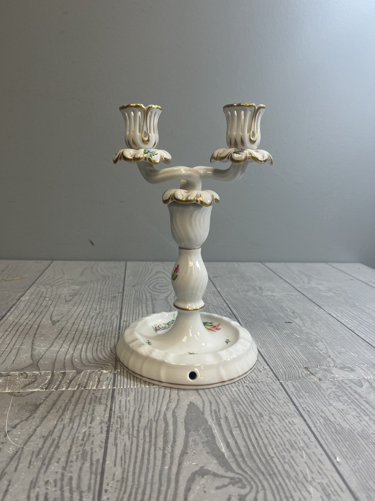 Vintage Herend Rothschild Chandelier Candlestick Holder
