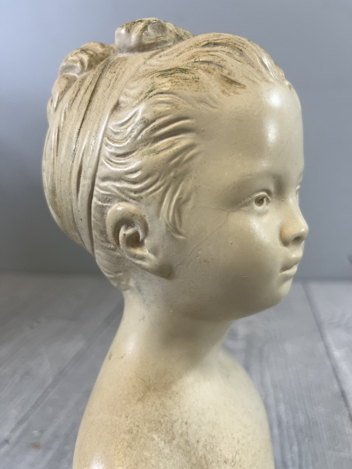 Vintage 1970s ABCO Girl Bust Alexander Backer Bust of Girl Sculpture