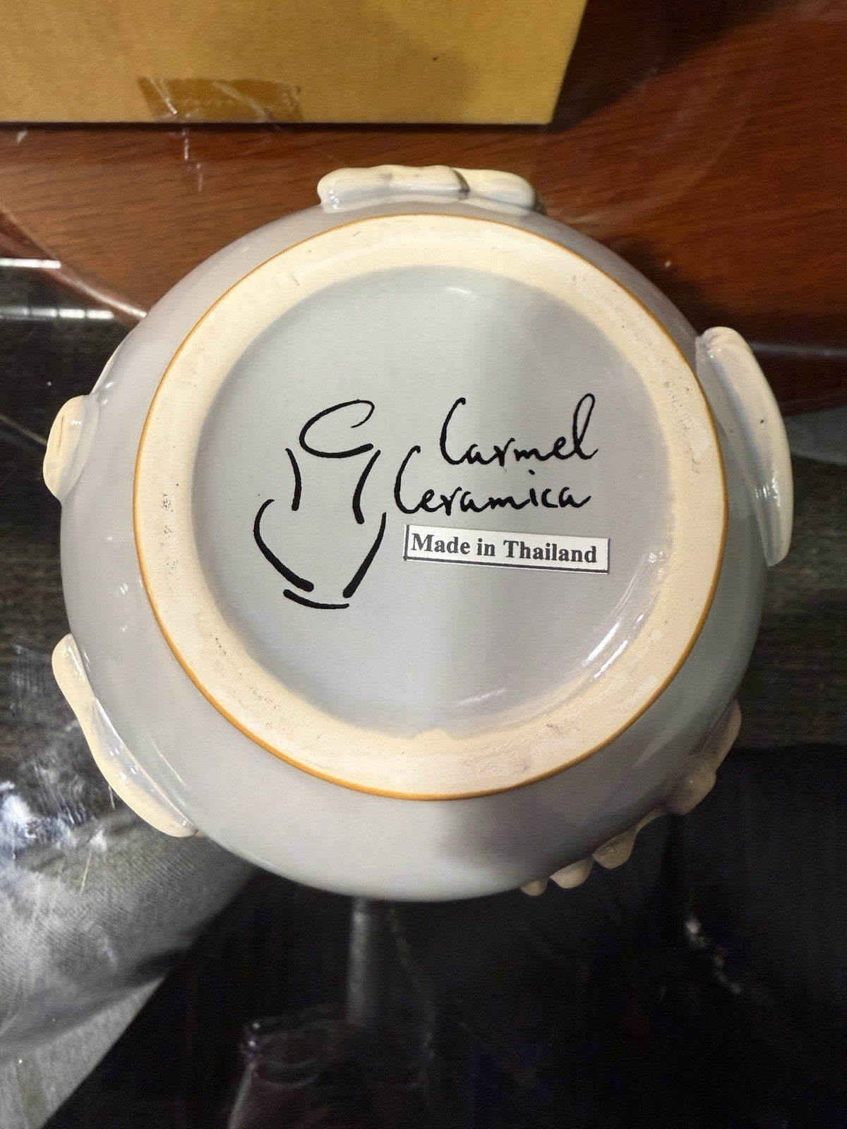 Carmel Ceramica Cat Treat Jar New In Box Buy In Bulk And Save!