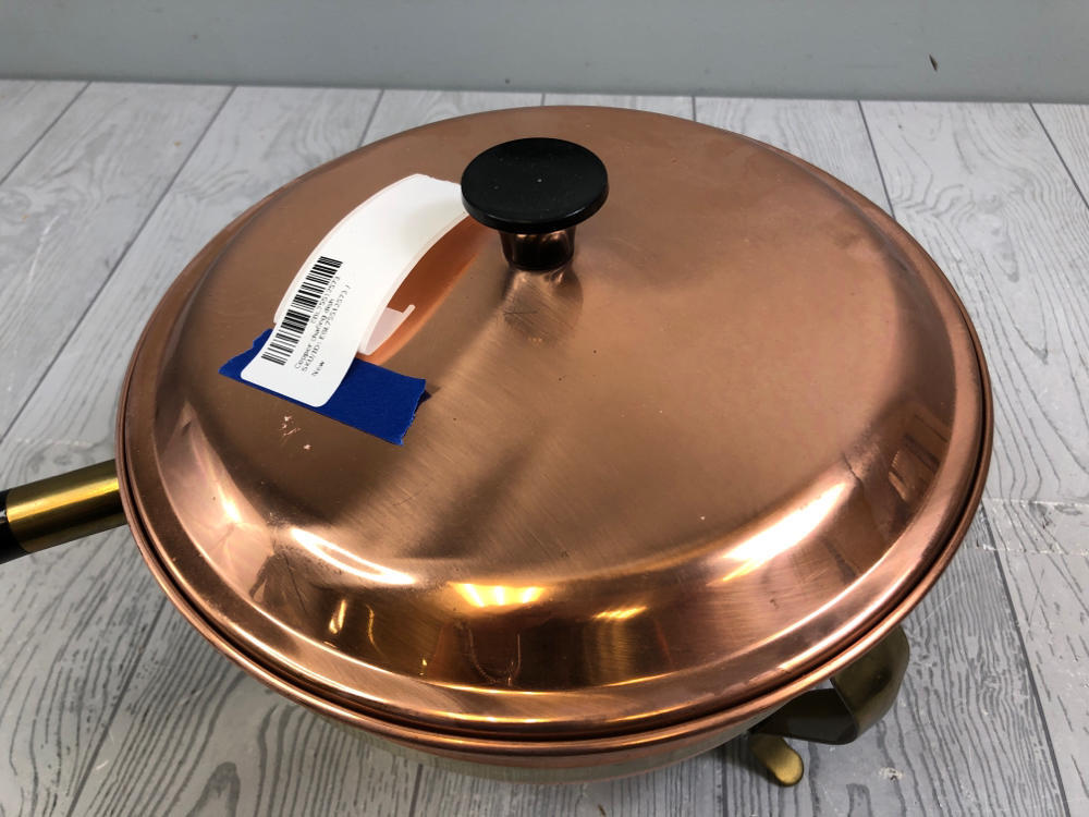 Vintage Copper and Brass Chafing Dish Set - Copper Food Warmer and Buffet Server