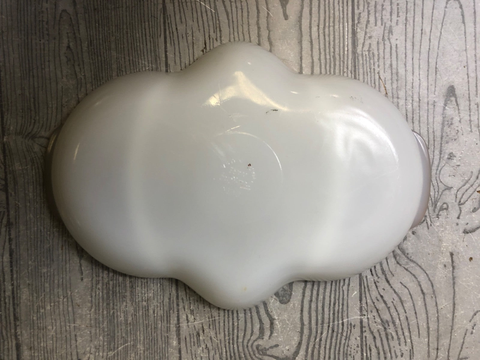 Vintage Fire King Milk Glass Relish Dish, Gold Edged Fire King Separated Platter