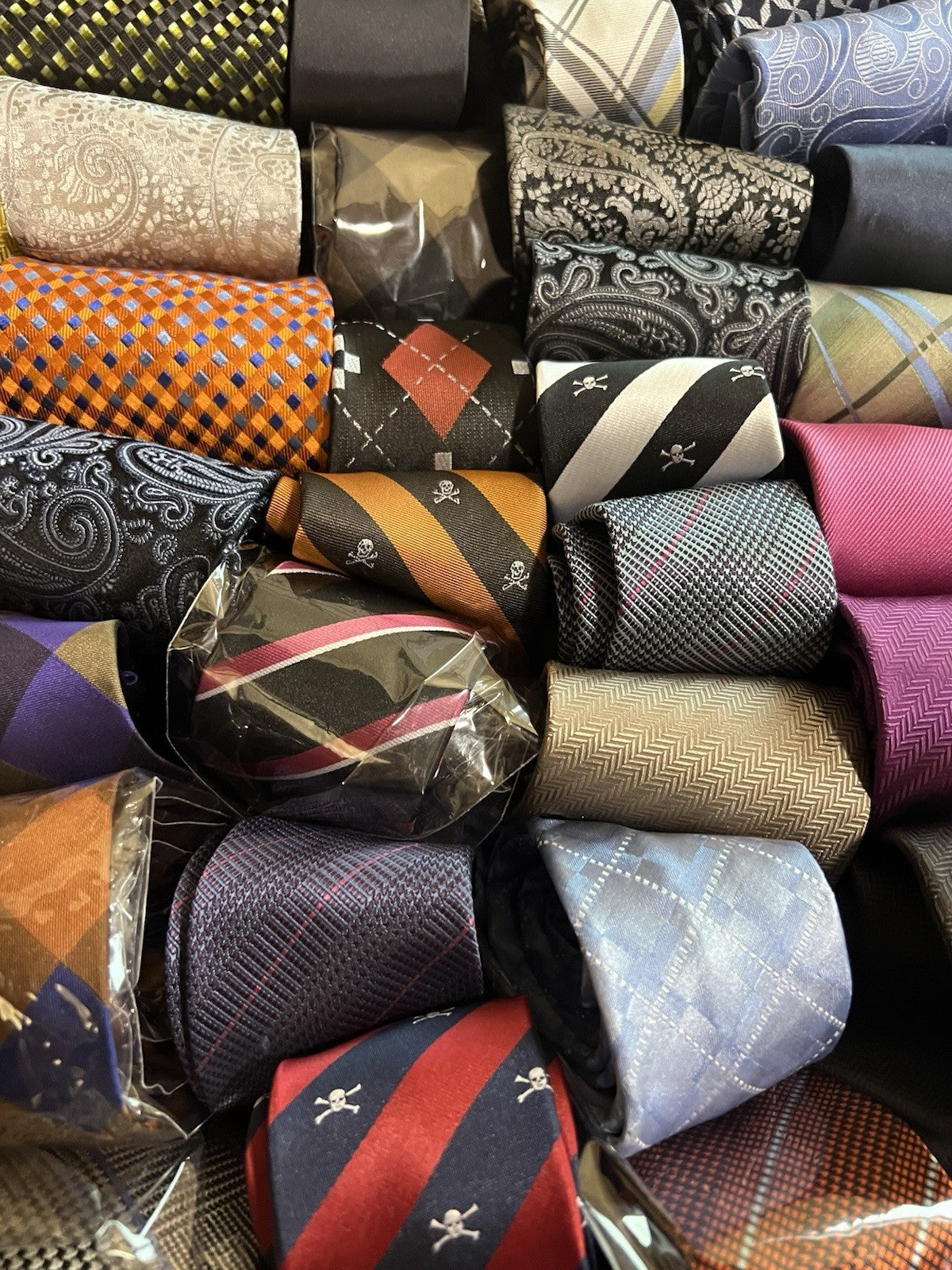 Pack Of 10 Assorted Solid/Print Ties BRAND NEW