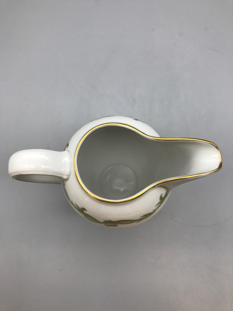 Rosenthal Continental Goldcrest Emerald Creamer - Bone China Made in Germany