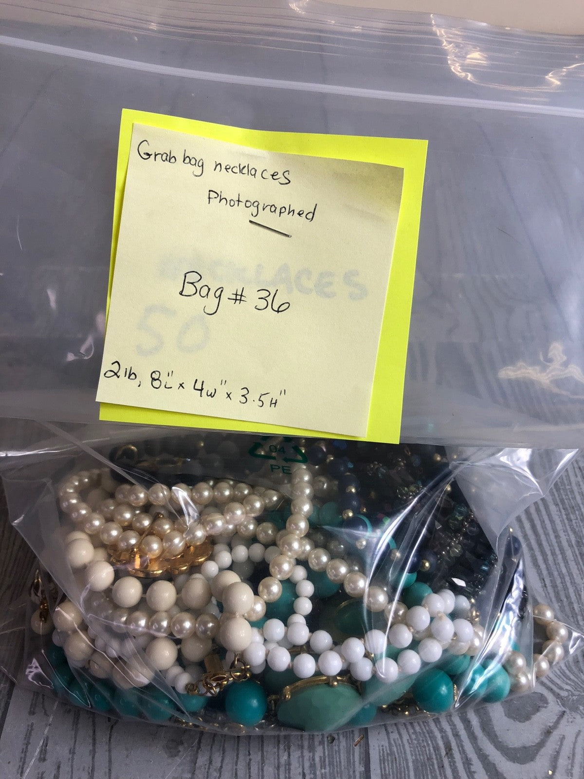 2 Pound Lot of Bulk  Assorted Beaded Necklaces for Crafting and Repurposing