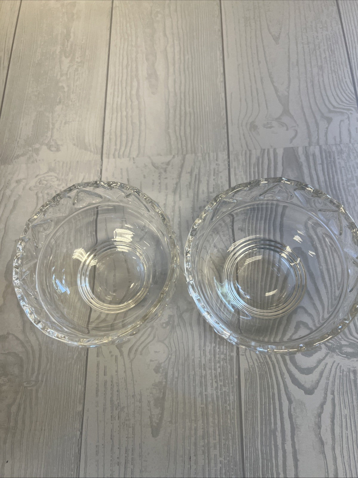 TIFFANY & Co. Clear Glass 5" Heart Rim Bowl Germany