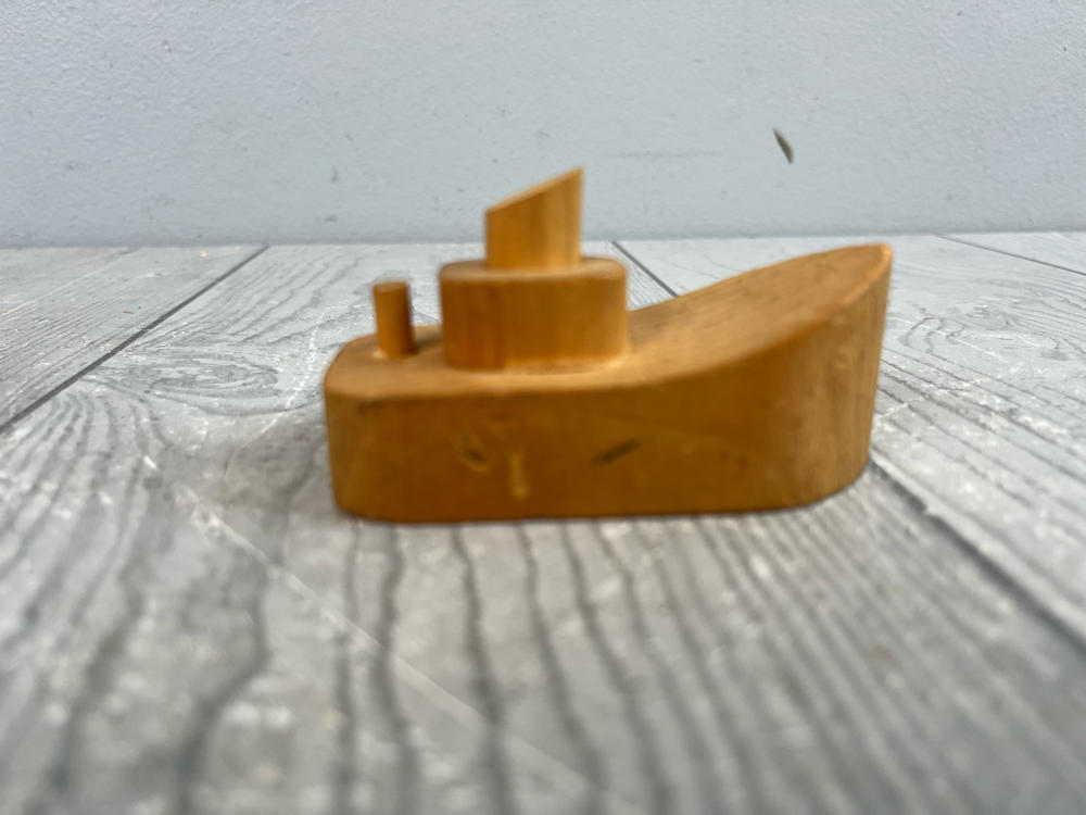 Vintage Montgomery Schoolhouse, Inc Wooden Toy Cars & Trucks Boat Vermont