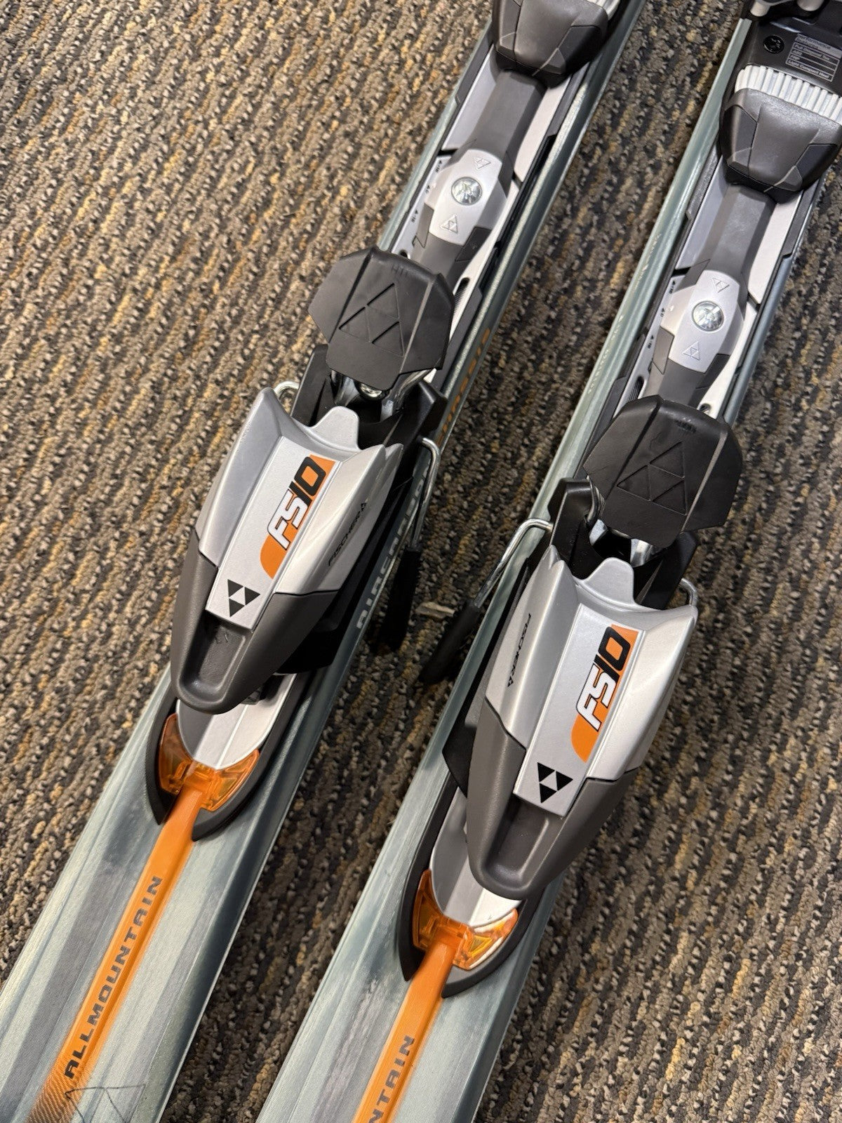 Fischer AMC 73 All Mountain Skis With Fischer FS10 Bindings Orange & Black