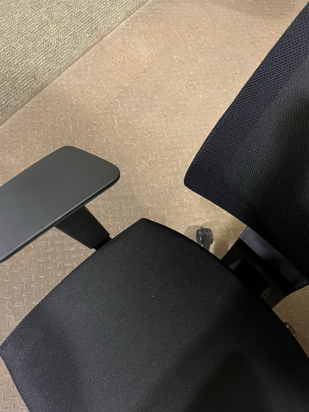Knoll K. Black Mesh Back Computer Task Chair With Wheels