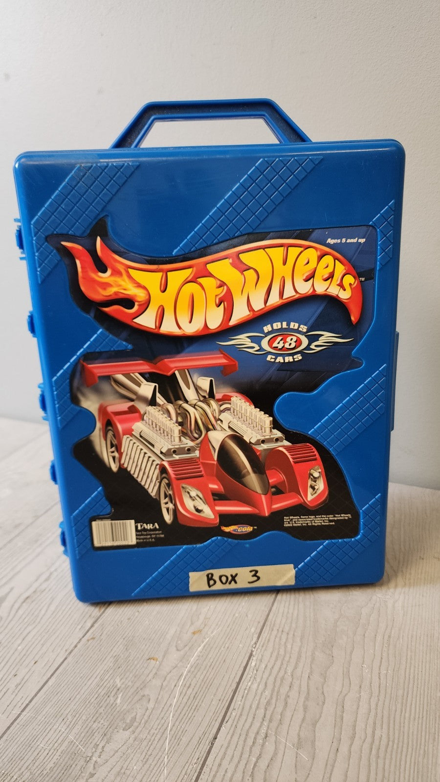 Mattel Hot Wheels Blue 48 Car Carrying Case Filled with 49 Cars! 2000s (Box 3)