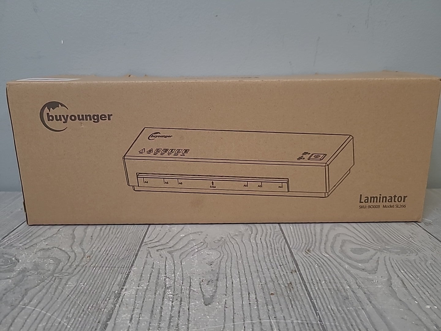 New Buyounger A4 Laminator Model SL266 with Hot and Cold Settings - In Box