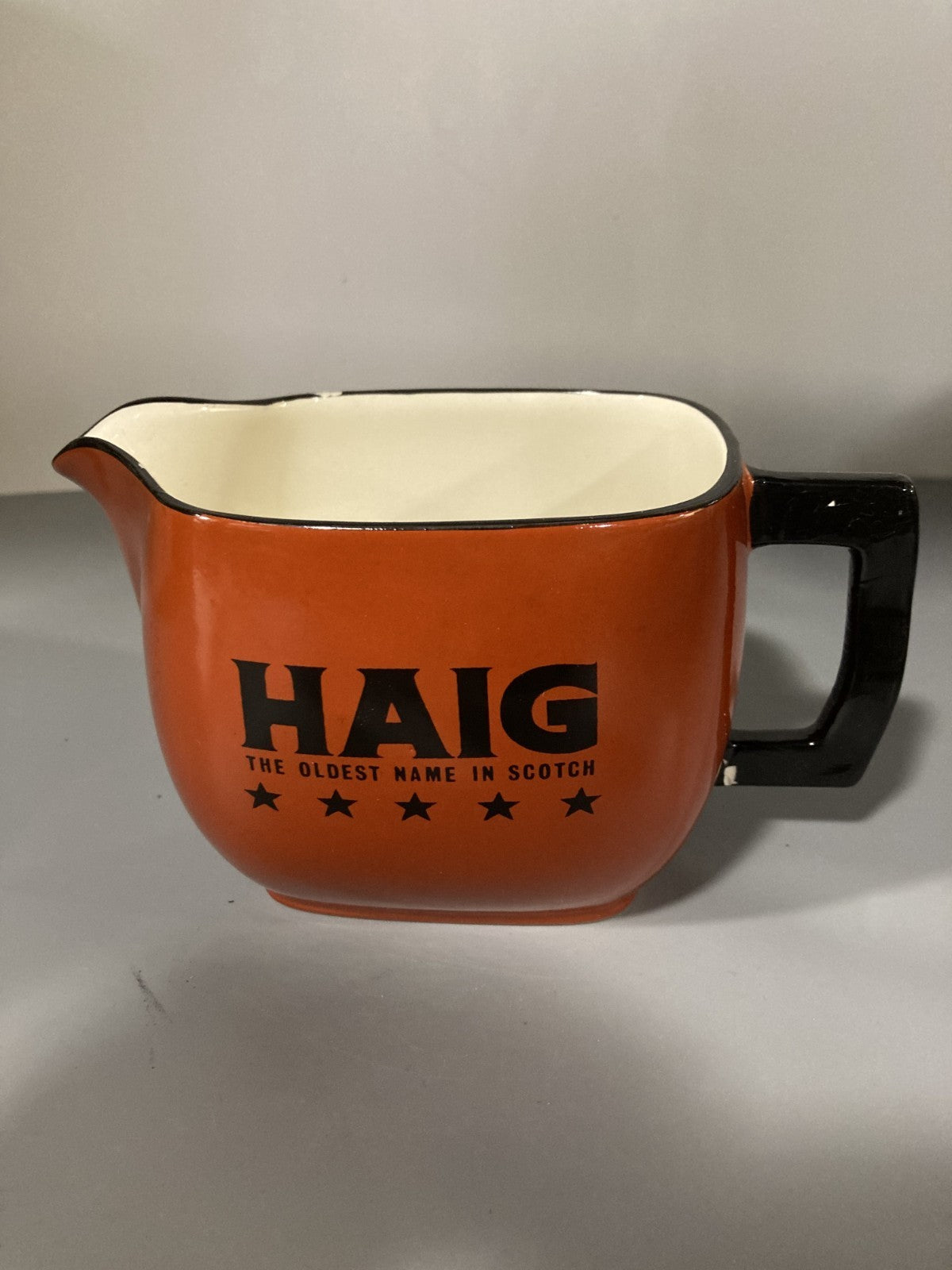 Vintage Collectible Ceramic Liquor Jug/Pitcher Haig The Oldest Name in Scotch