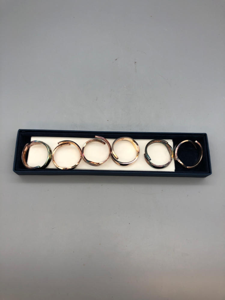 Newbridge Cutlery 6 Piece Napkin Rings in Original Box - Kitchen/Table Decor