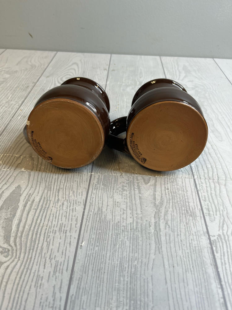 Set of TWO of Mars Historic Chocolate American Heritage Mugs Deneen Art Pottery