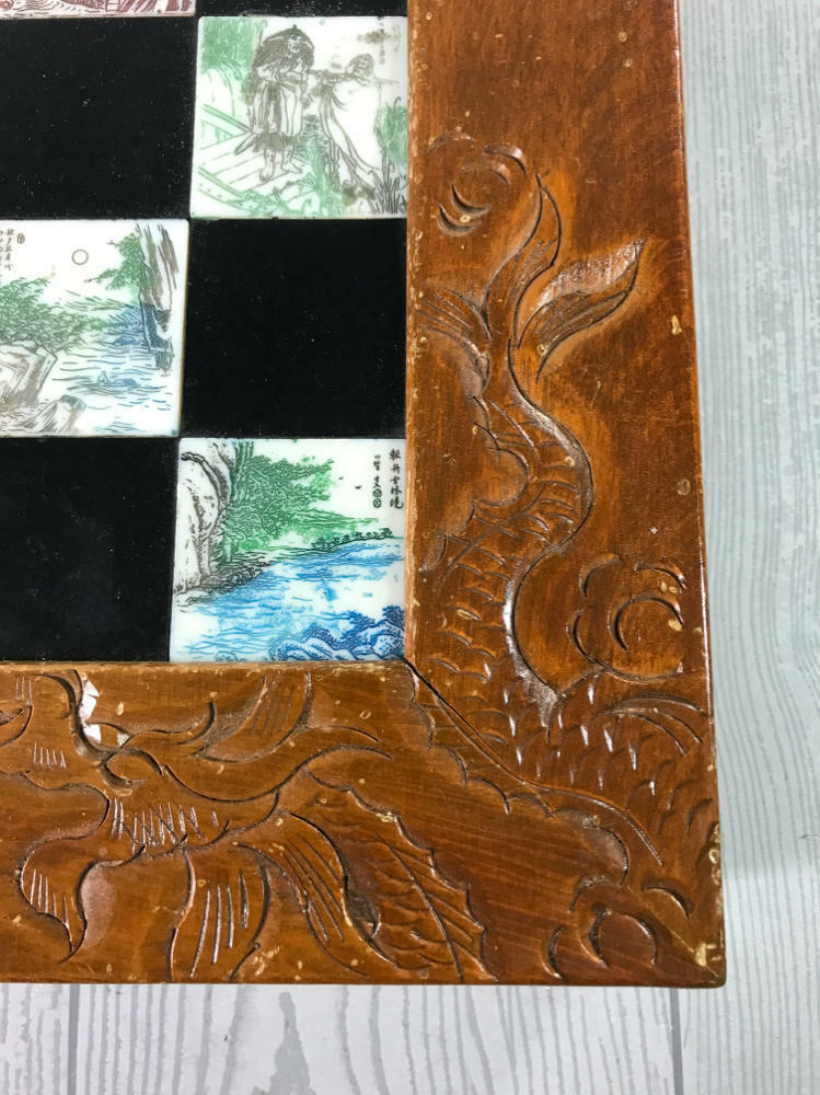 Eight Fairies Chess & Board Set Asian-Themed Hand-Carved Soapstone Pieces