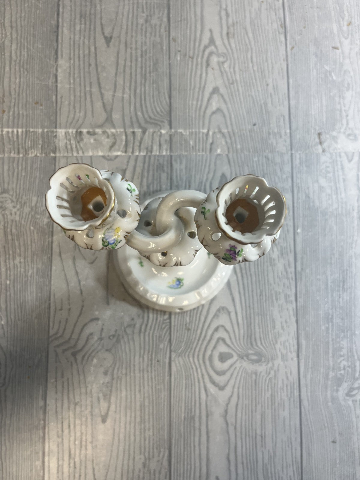 Vintage Herend Rothschild Chandelier Candlestick Holder