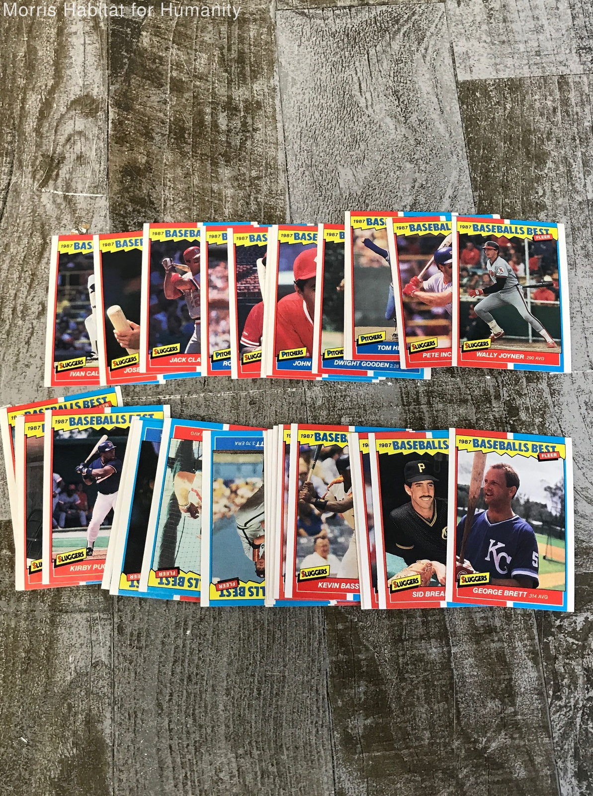 Fleer Baseball's Best 1987 MLB Sluggers Vs. Pitchers Stickers & Trading Cards