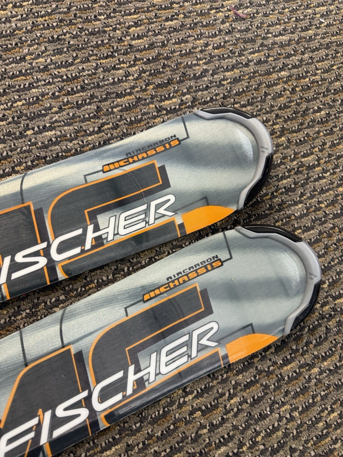 Fischer AMC 73 All Mountain Skis With Fischer FS10 Bindings Orange & Black