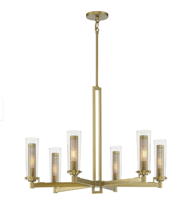 Brand New Minka Lavery 2186 Emmerham 6 Light 32" Wide Chandelier - Soft Brass
