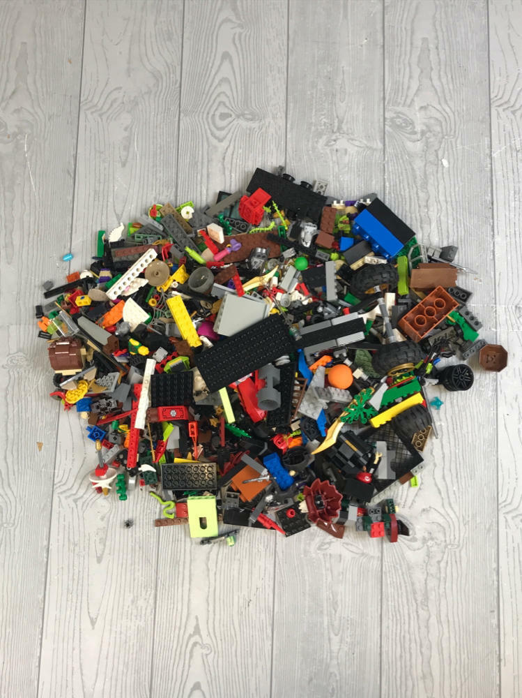 4.0 Pound Lot of Multicolor Mixed Matched Lego Blocks and Pieces - Building Toys