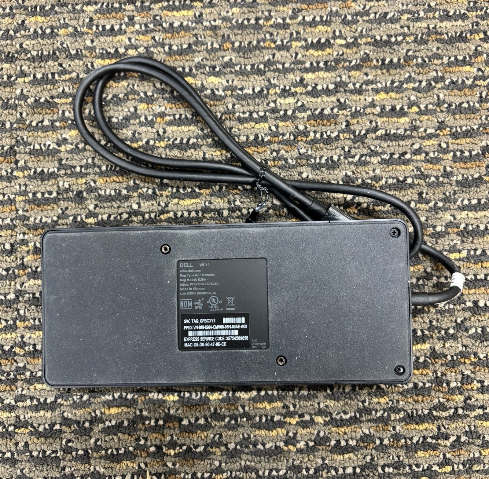 Dell WD19S 130W Black Docking Station