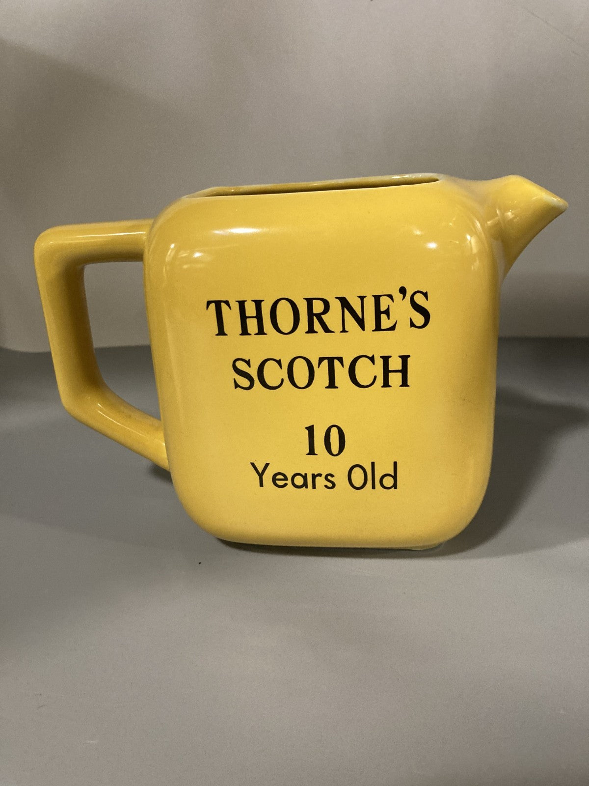 Vintage Collectible Ceramic Liquor Jug/Pitcher Thorne's Scotch 10 Years 