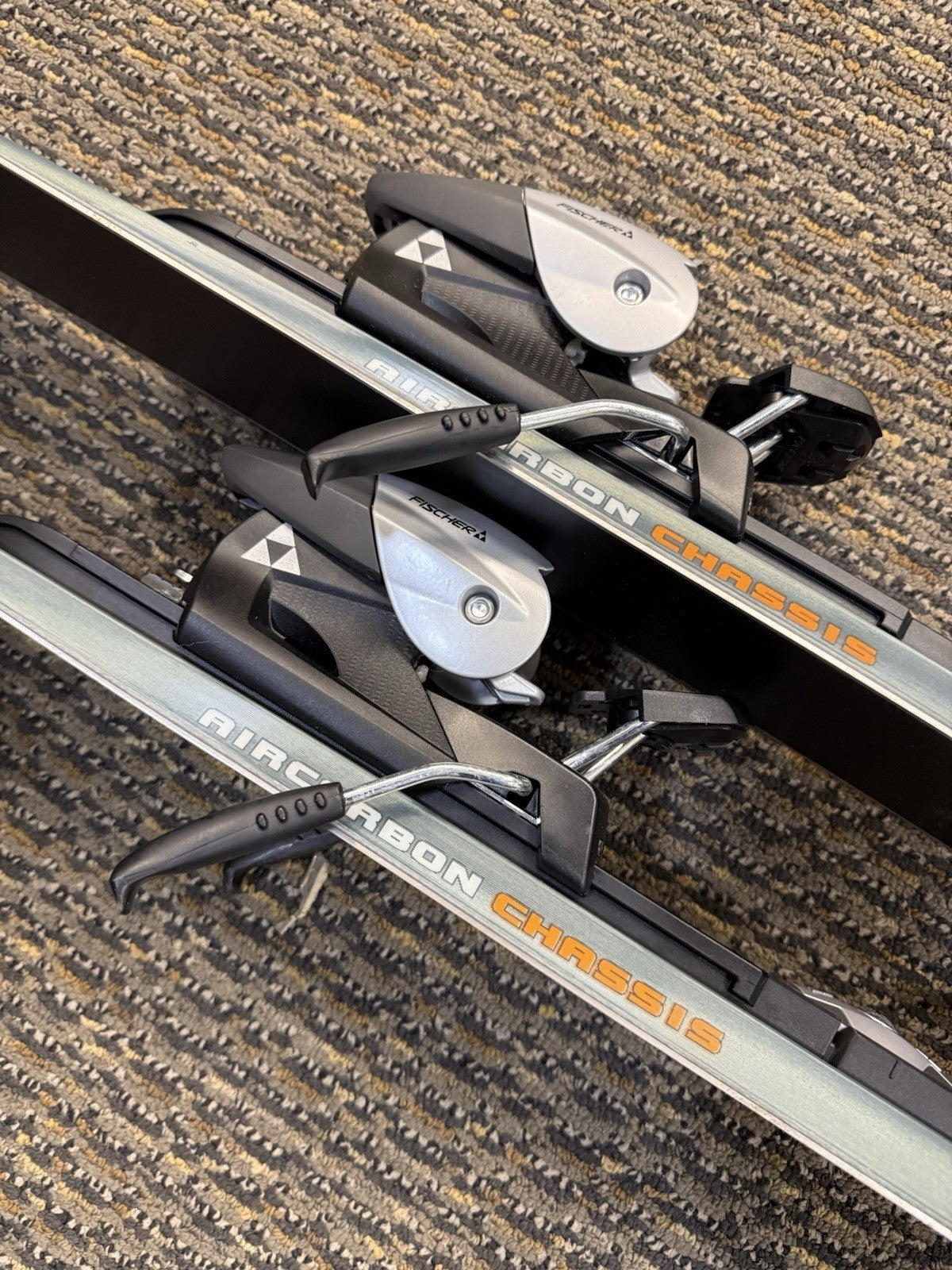 Fischer AMC 73 All Mountain Skis With Fischer FS10 Bindings Orange & Black