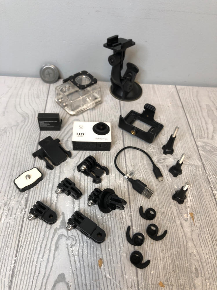 Socobeta Sport Action Camera - Waterproof Outdoor Action Camera w/ Accessories