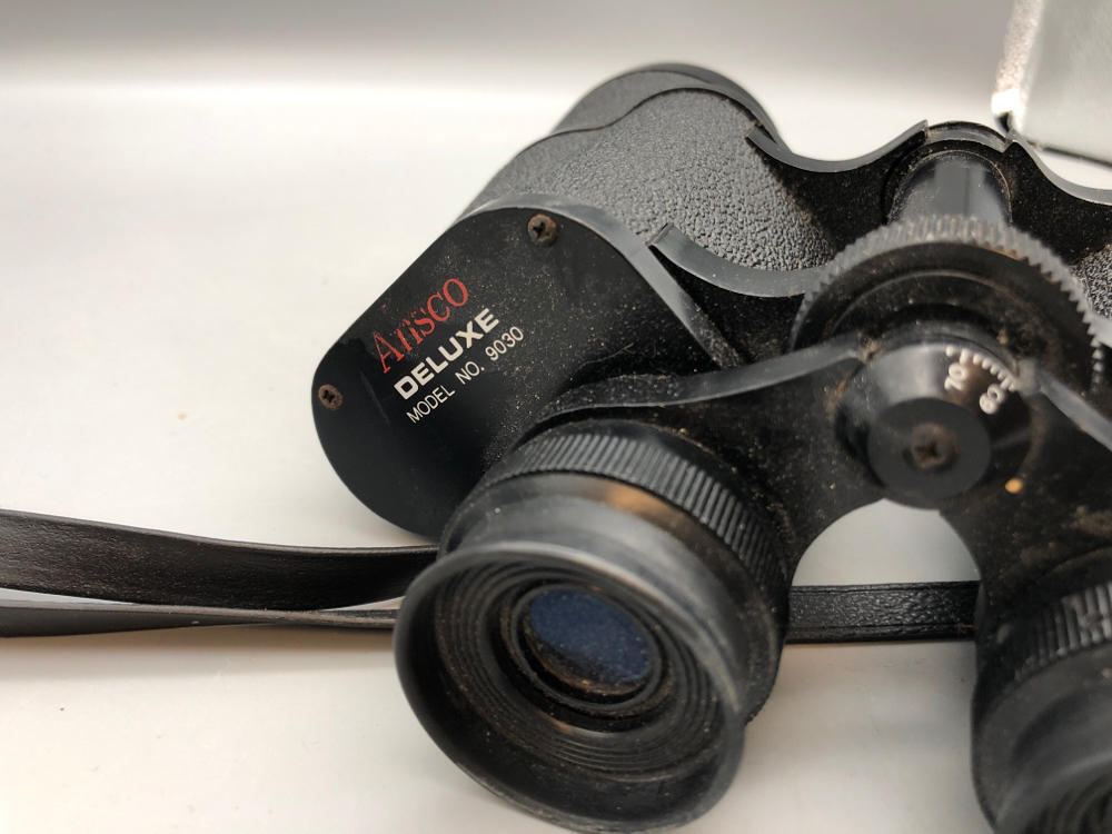 Vintage Ansco Deluxe Binoculars 10x50 Model 9030- Fully Coated Optics
