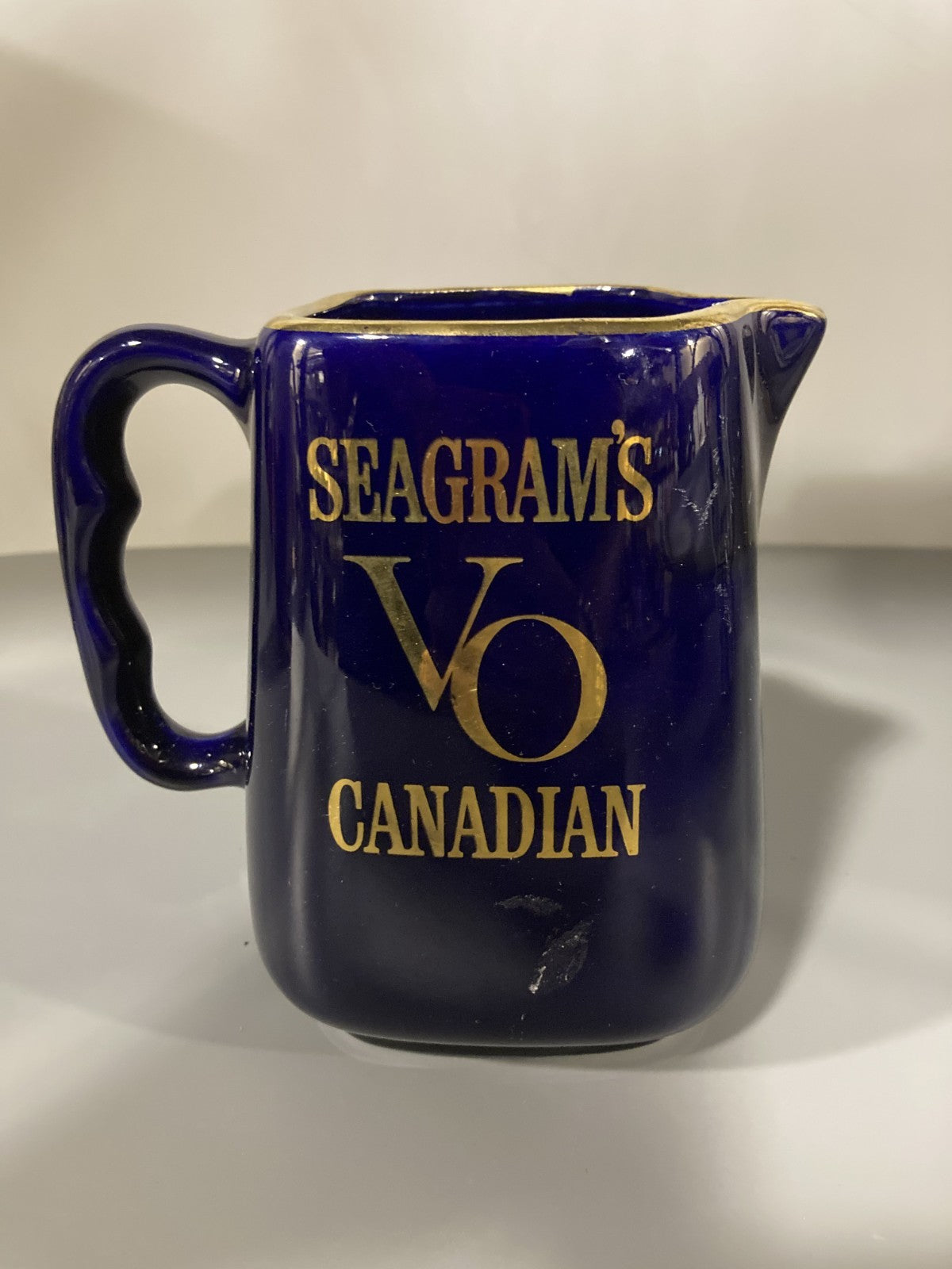 Vintage Collectible Ceramic Liquor Jug/Pitcher Seagram's Canadian VO
