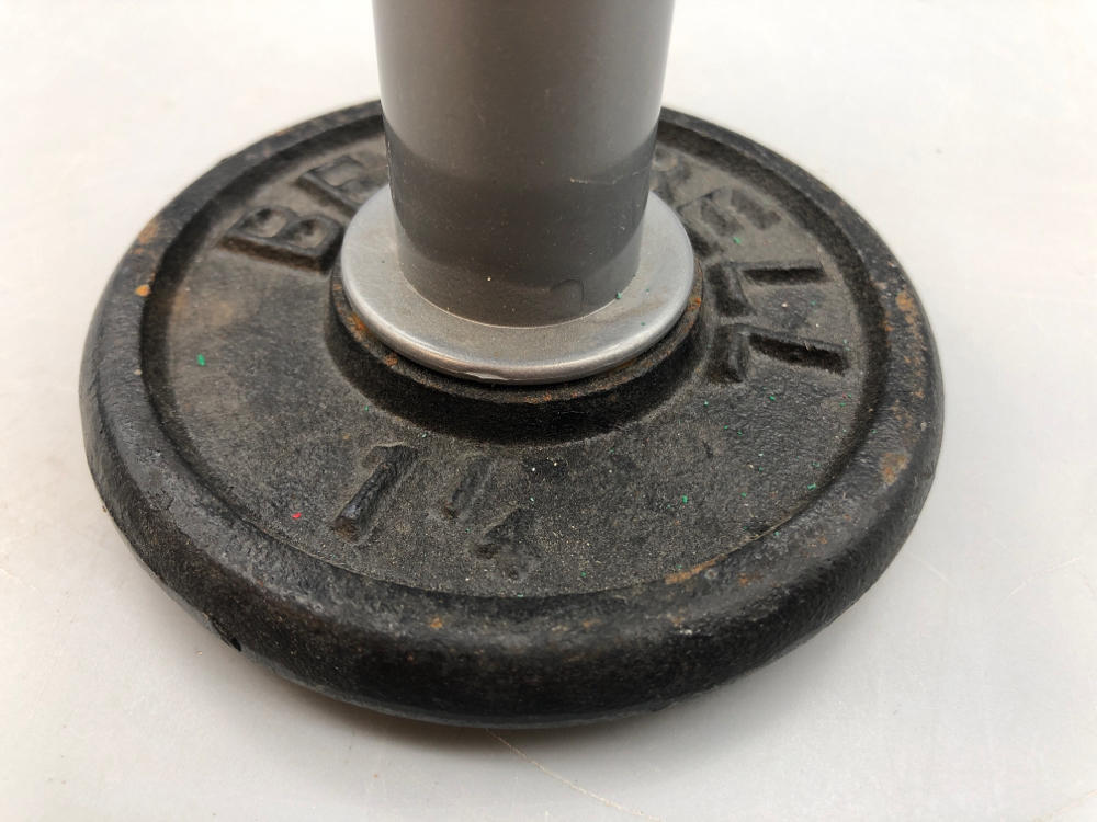 Vintage Beerbell Beer Mug Exercise While You Drink 1980s Curl Barbell - Beerbell