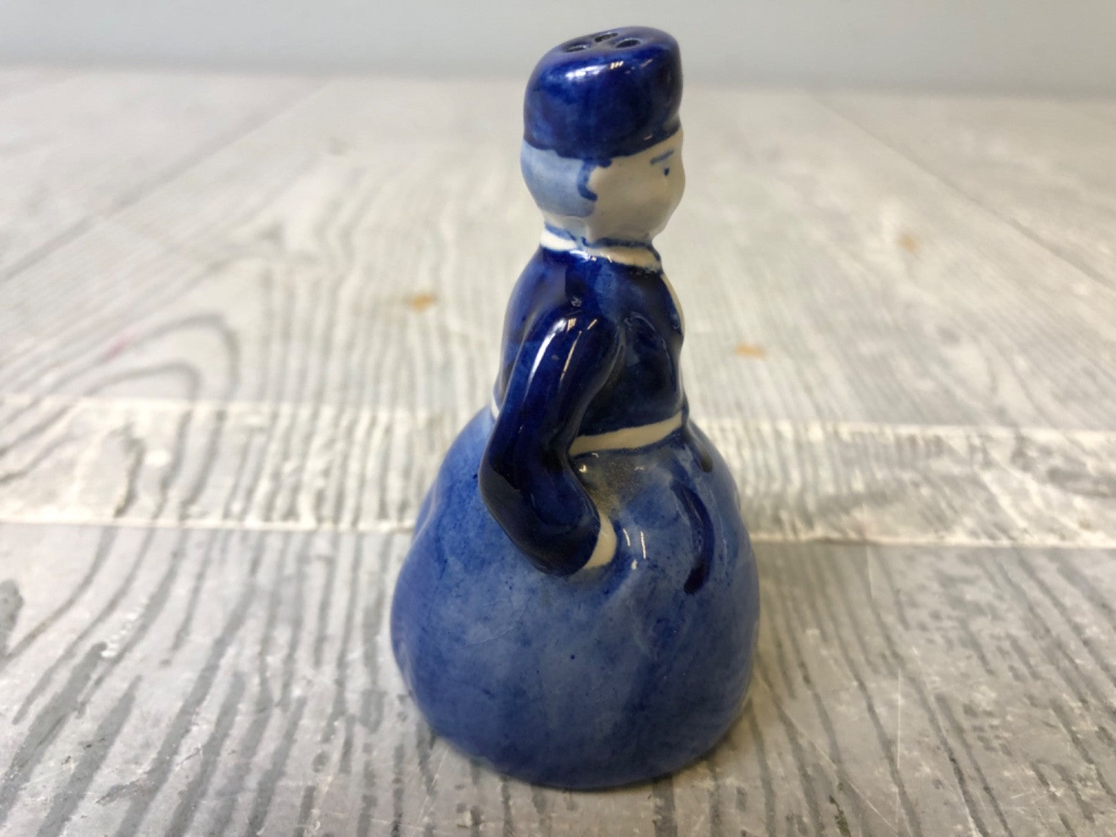 Vintage Delf Holland Ceramic Man and Woman Hand painted Salt and Pepper Shaker