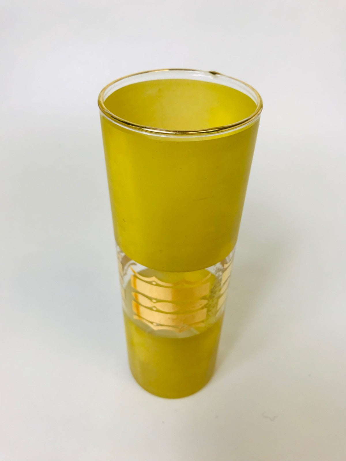 Set of 4 Vintage Bartlett-Collins Frosted Tom Collins Drinking Glasses