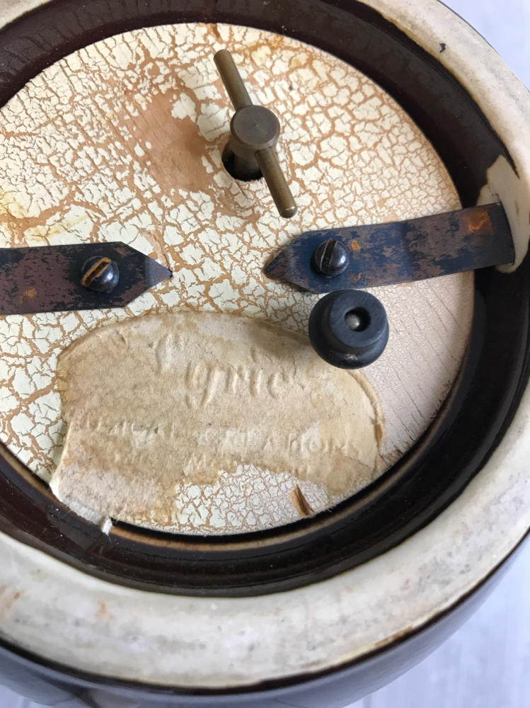 Vintage Little Brown Jug Music Box Plays When Lifted Ceramic Hillbilly Sears