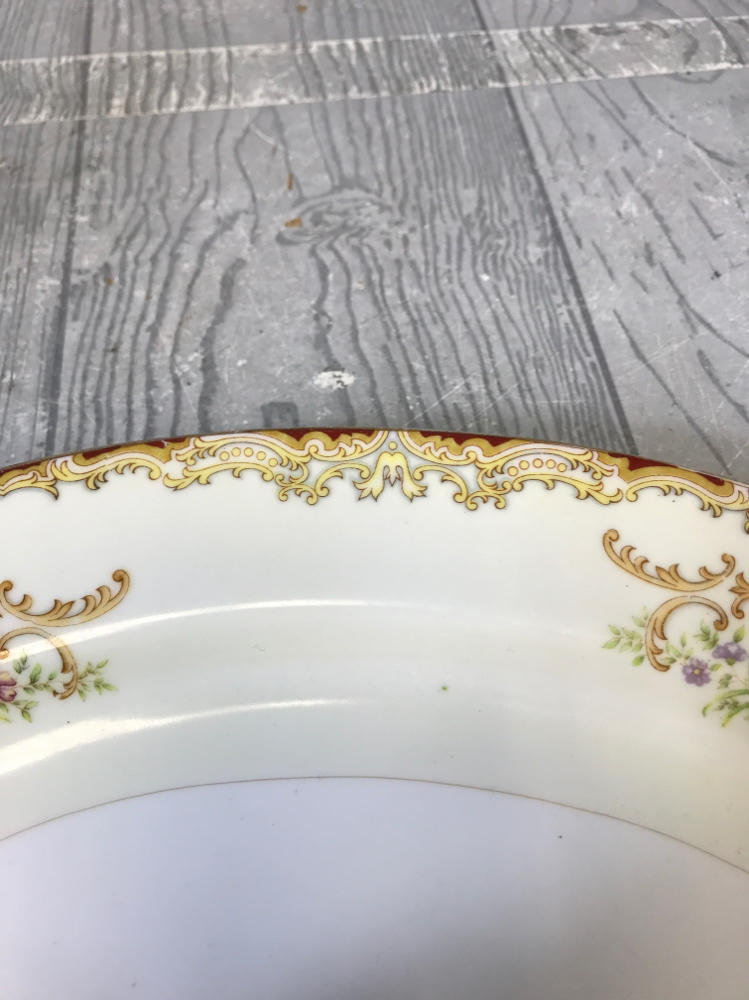 Platter Renwick Japan Floral Pattern Gold and Pastels Serving Tray Replacement