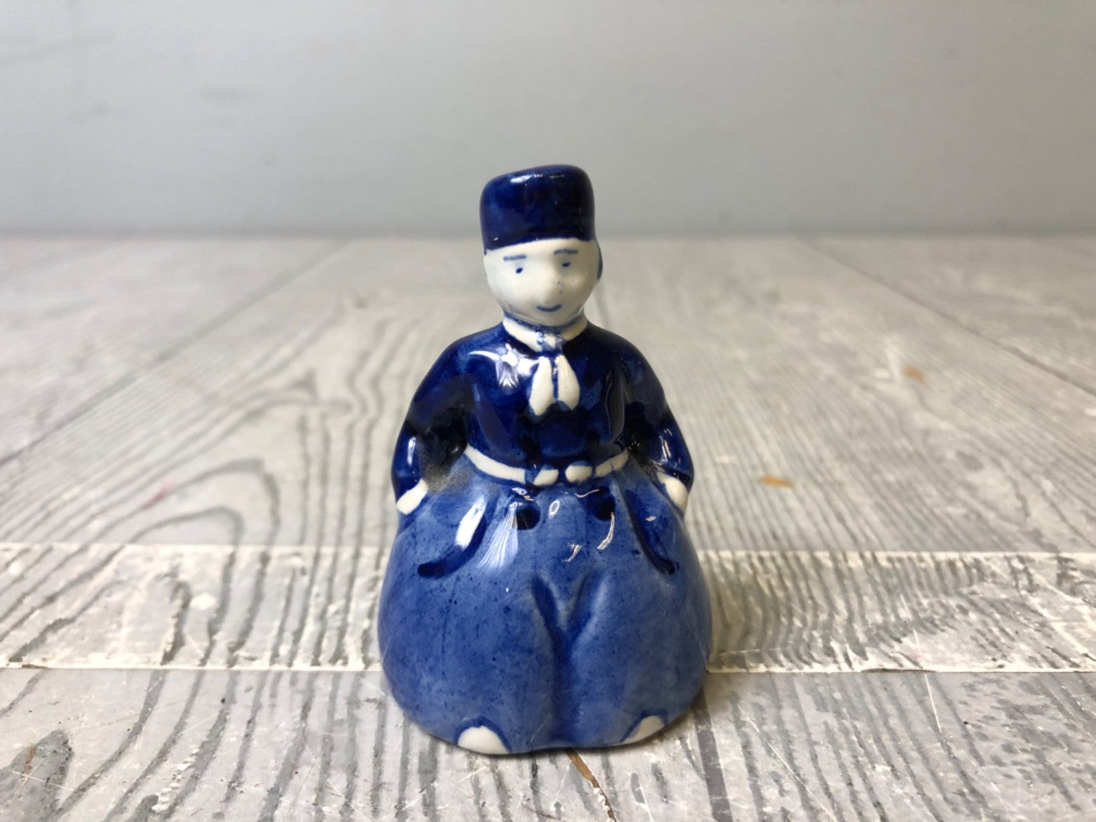 Vintage Delf Holland Ceramic Man and Woman Hand painted Salt and Pepper Shaker