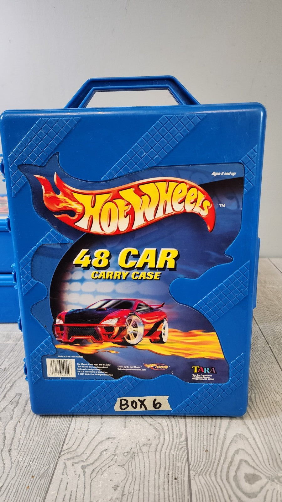 Mattel Hot Wheels Blue 48 Car Carrying Case Filled with 53 Cars! 2000s (Box 6)