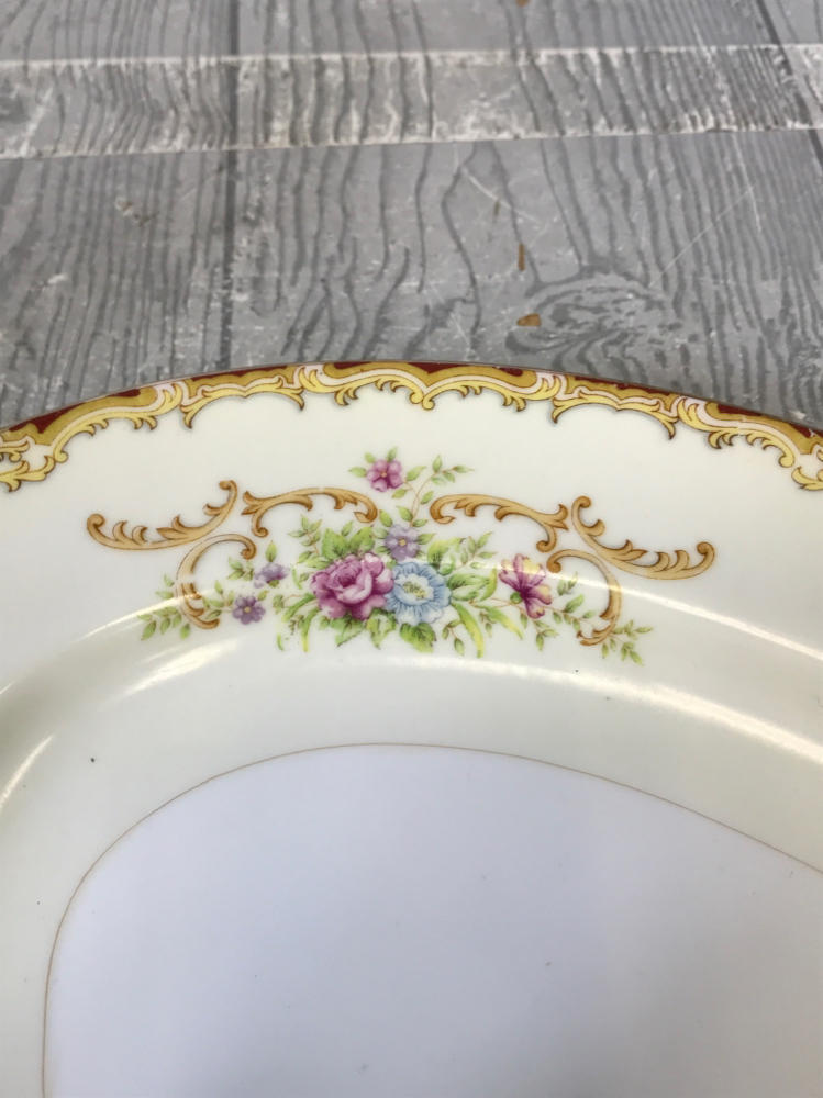 Platter Renwick Japan Floral Pattern Gold and Pastels Serving Tray Replacement