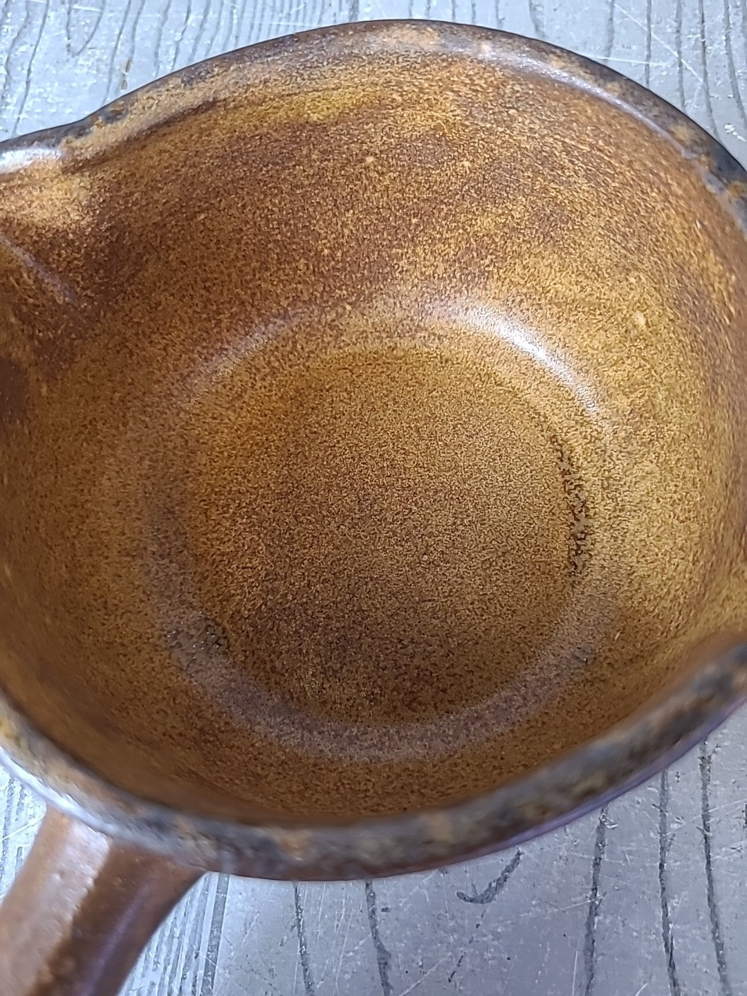 Vintage Mccoy Pottery Canyon Glazed Stoneware Gravy Server Bowl - 428 Pot